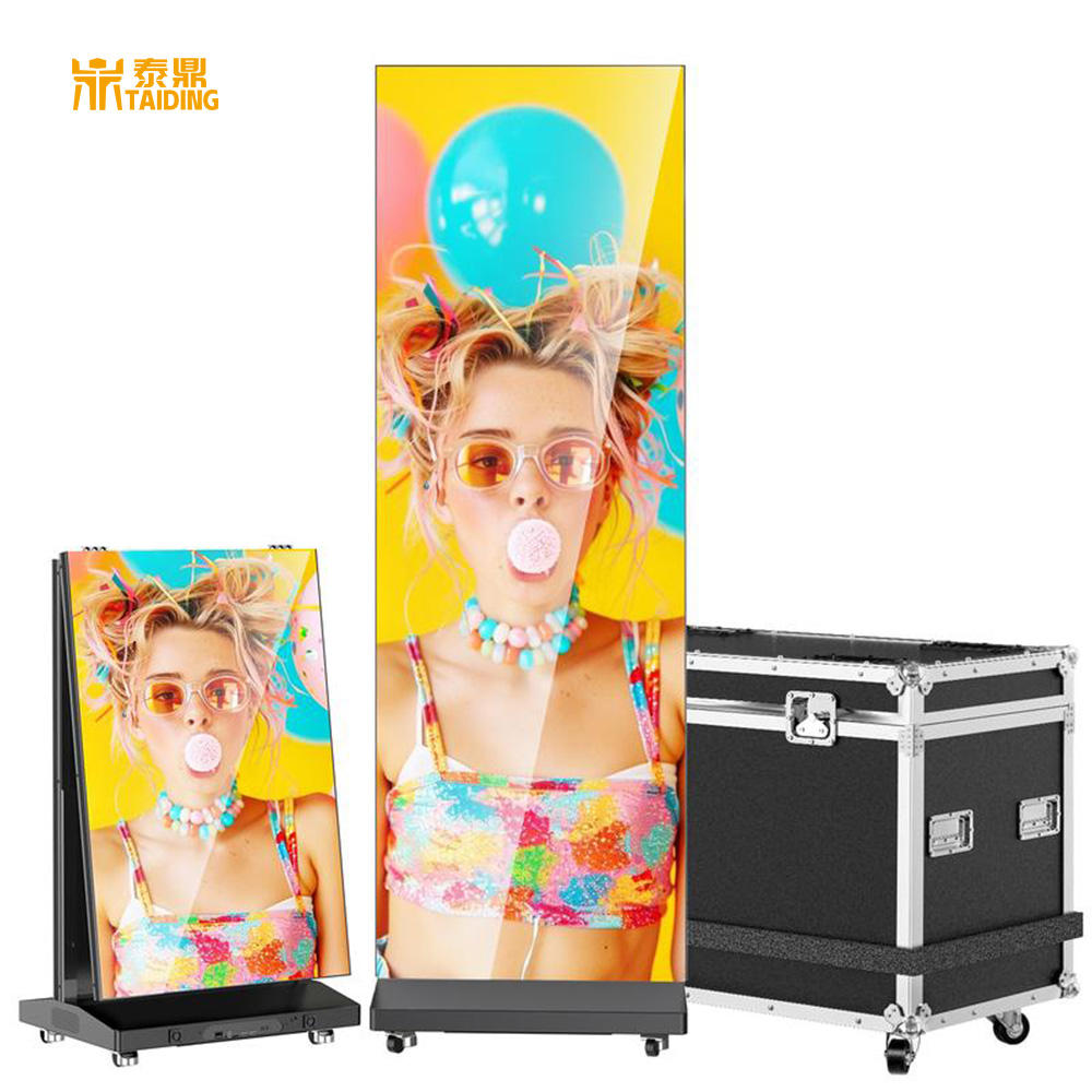 Advertising LED Display Indoor LED Poster Screen with P1.86,Frameless Splicing,Remote Control for Giant Commercial Exhibition