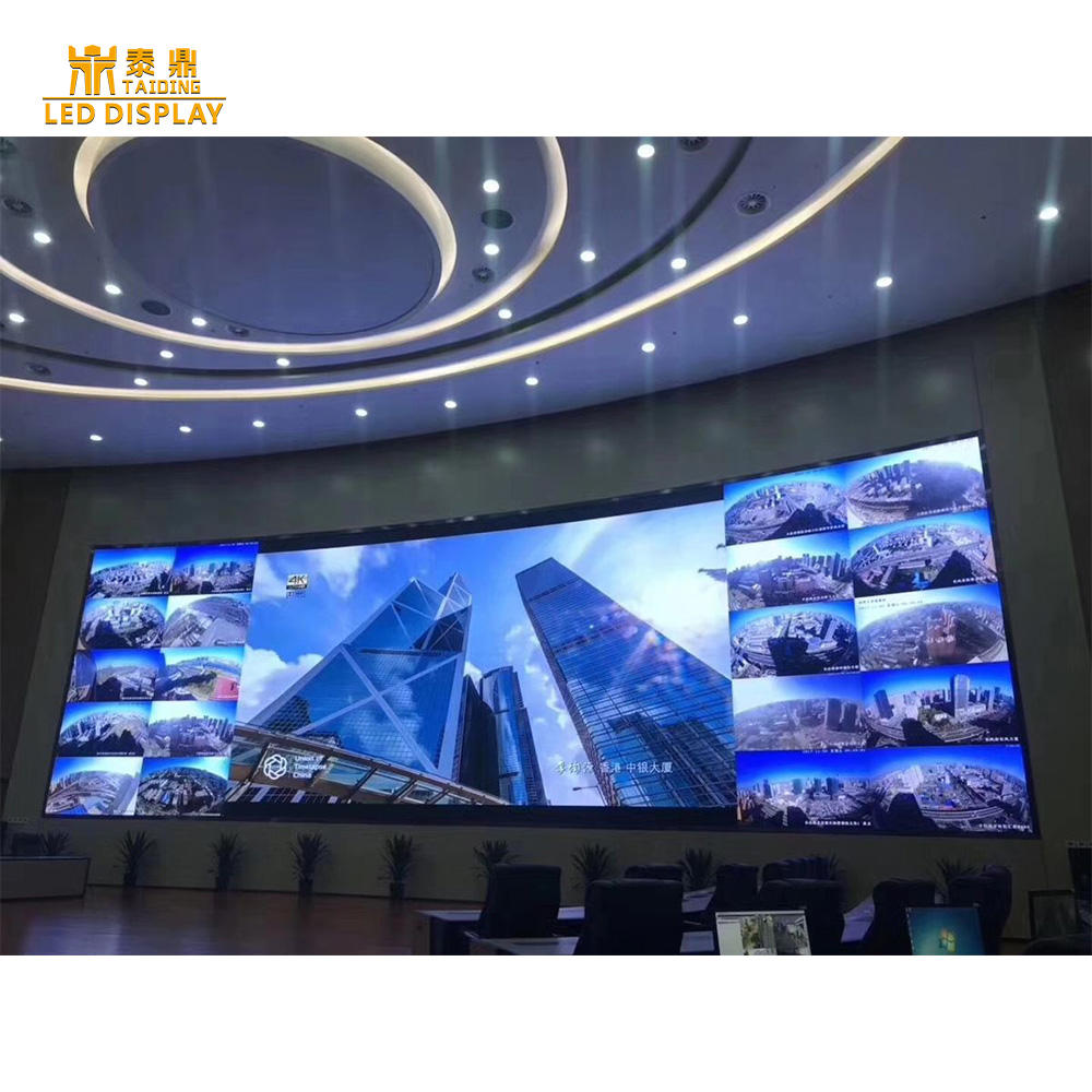Full Color Small Pixel Led Video Wall Indoor GOB COB LED Display Screen P0.6P0.7P0.9P1.2 for Airport Church Shopping Mall Hotel