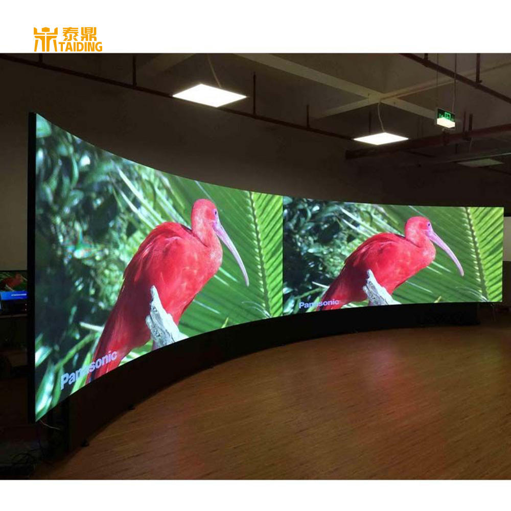 P0.9 P1.2 P1.5 P1.8 P2 P2.5 P3 P4 Digital Flexible Curved Soft Led Display Screen Column Cylinder Round Ring Video Wall