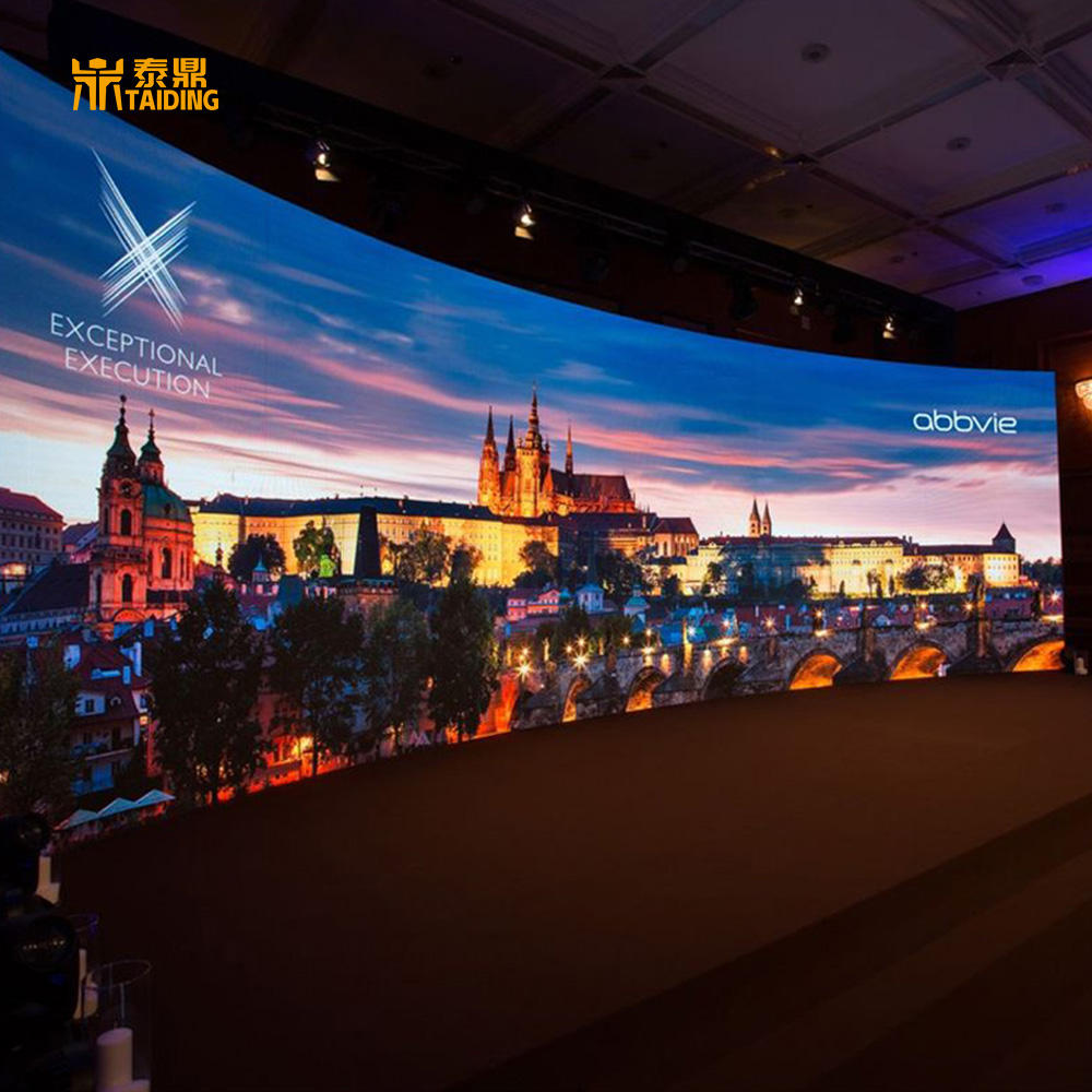 Curve LED Video Wall Flexible Display Indoor Advertising Screen P2 P2.5 P3 Panel Module Pantallas LED De Publicidad Interior