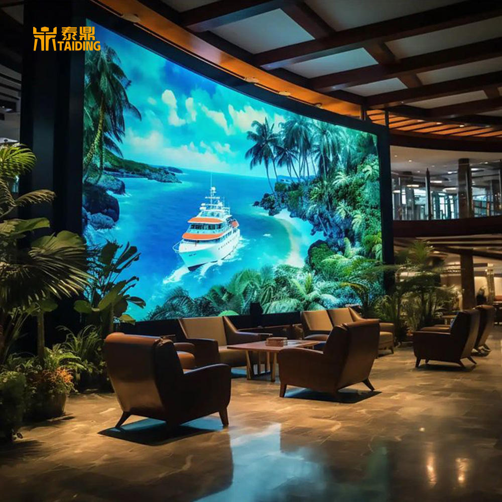 Taiding Led Indoor Screen Small Pitch 1.25mm Full Color Led Video Wall Obvious Sign Digital Signage Attractive Led Screen