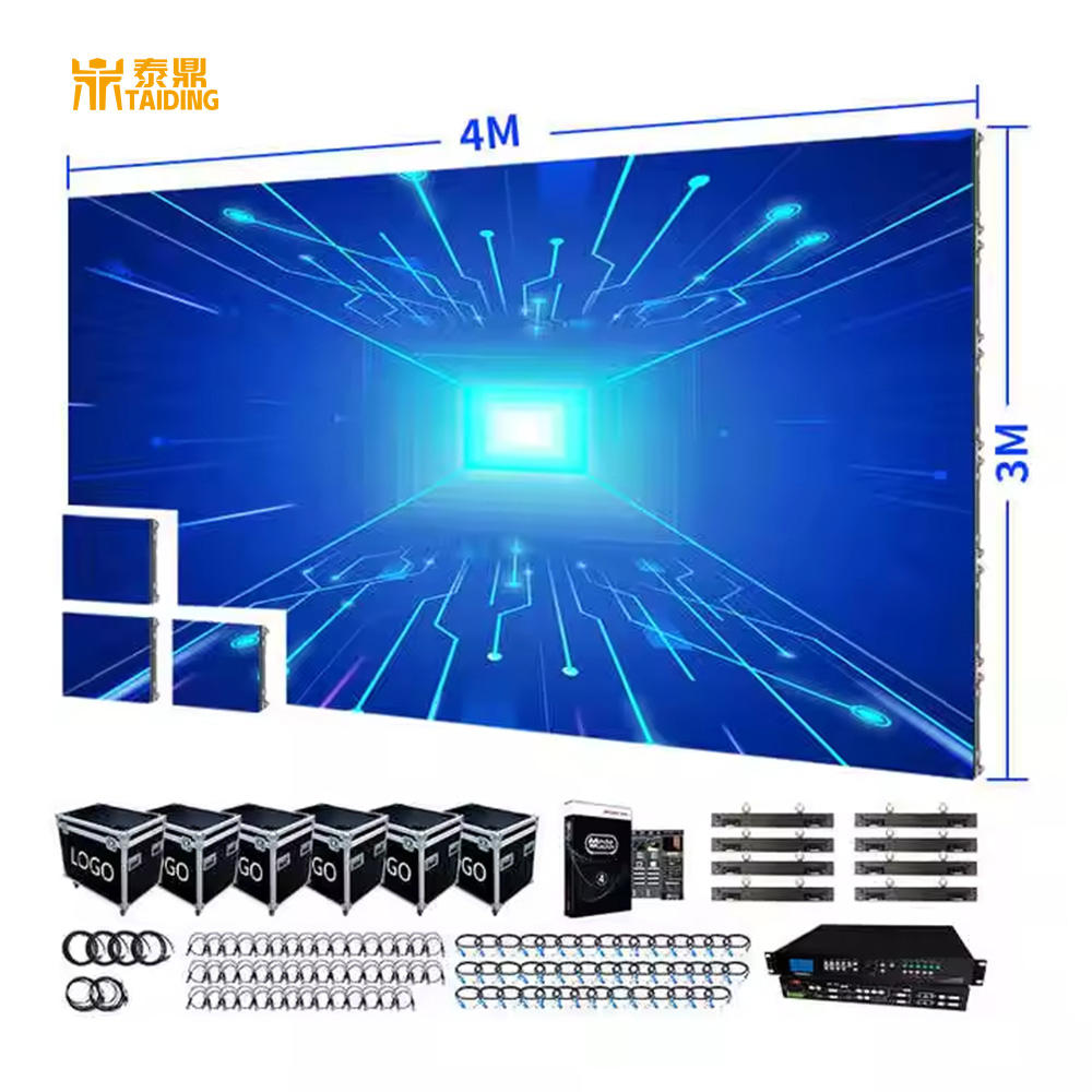 P3.91 P4.8 Outdoor Rental LED Screen Display Video Wall Panel Indoor Screen Display Stand for Events