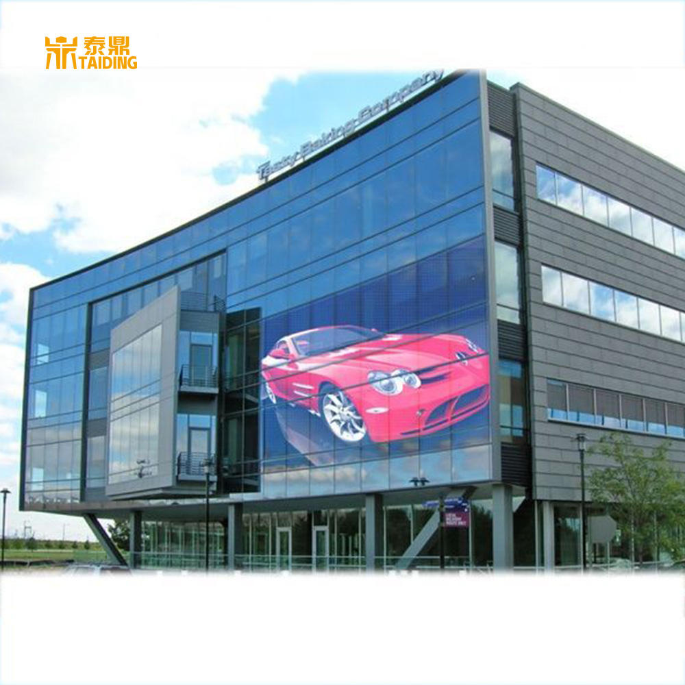 Led P4 P6 P8 P10 Flexible Adhesive LED Transparent Film Screen on Glass Video Wall Clear Super Thin LED Film Display