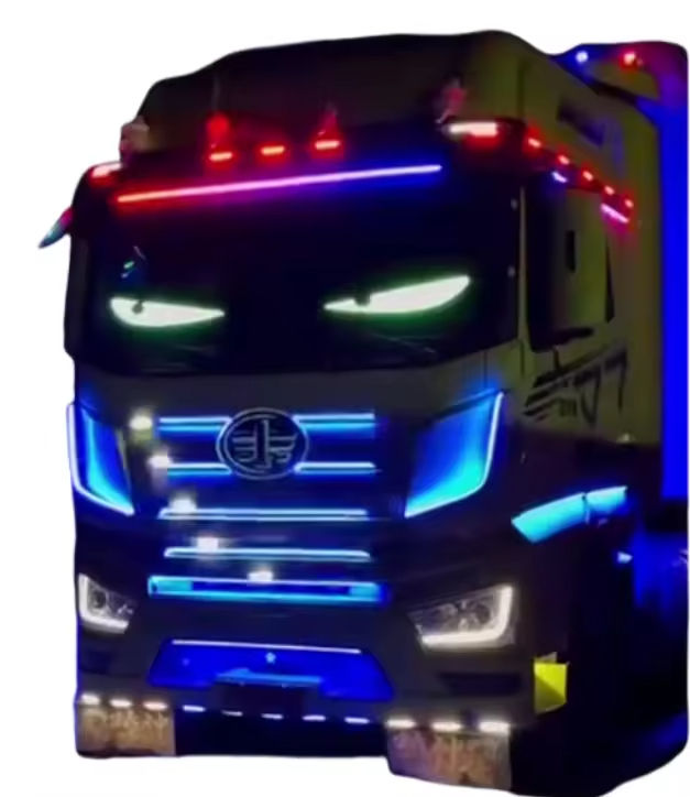 Truck Devil Eye LED Flexible Display Screen Car Light Truck Dynamic LED Light Smart Car Sticker LED Car Sign Board Panel
