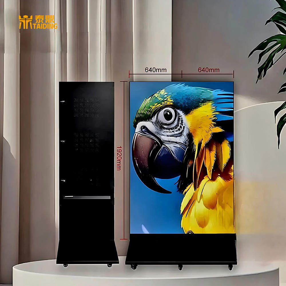 Poster Led Screen Indoor Ultra Thin Portable Digital Video Advertising Poster Mirror Screen Led Poster Display