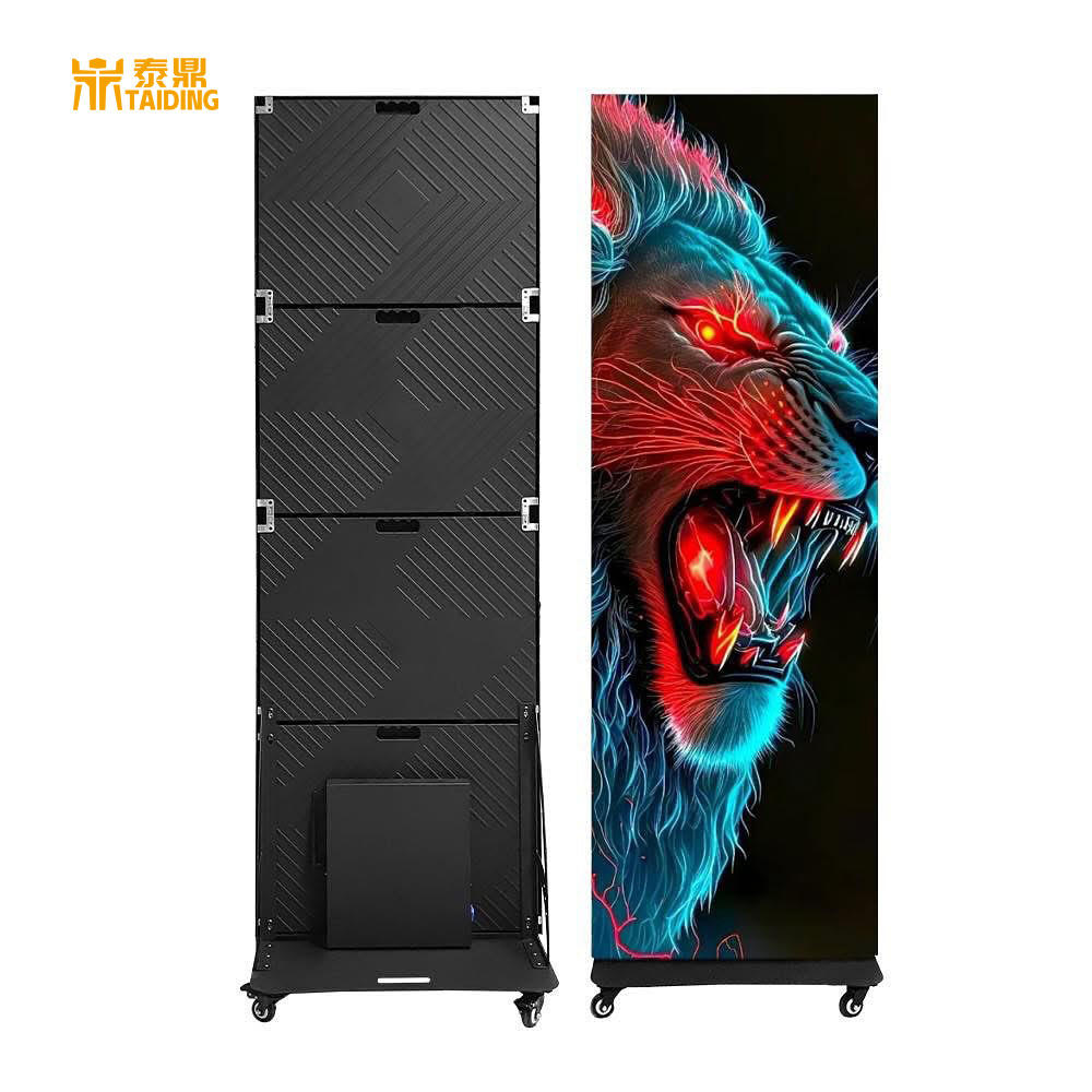 Hot Selling P2.5 Portable Smart LED Advertising Machine Indoor Outdoor HD Removable Digital Signage Poster Display Floor Stand