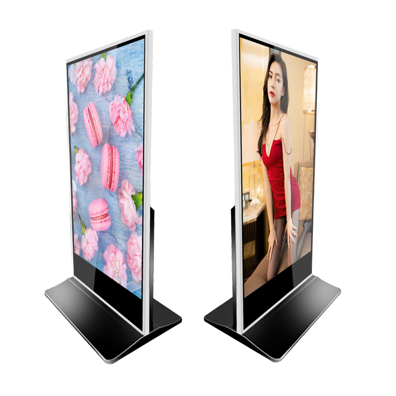 OEM Factory's 43 Inch Vertical Video LCD Advertising Touch Screen Floor Stand for Indoor 2-Year Warranty for Subways Outdoors