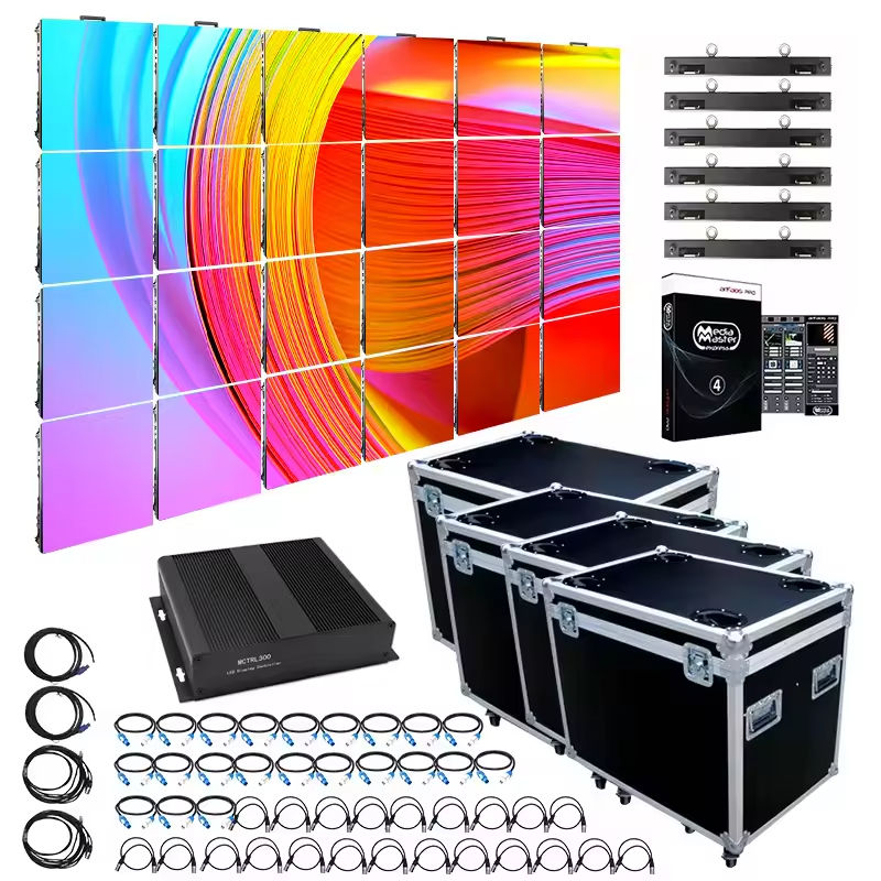 IndoorOutdoor Seamless Splicing 3m X 4m LED Video Wall Display System Giant Stage Concerts Background Complete LED Display LED