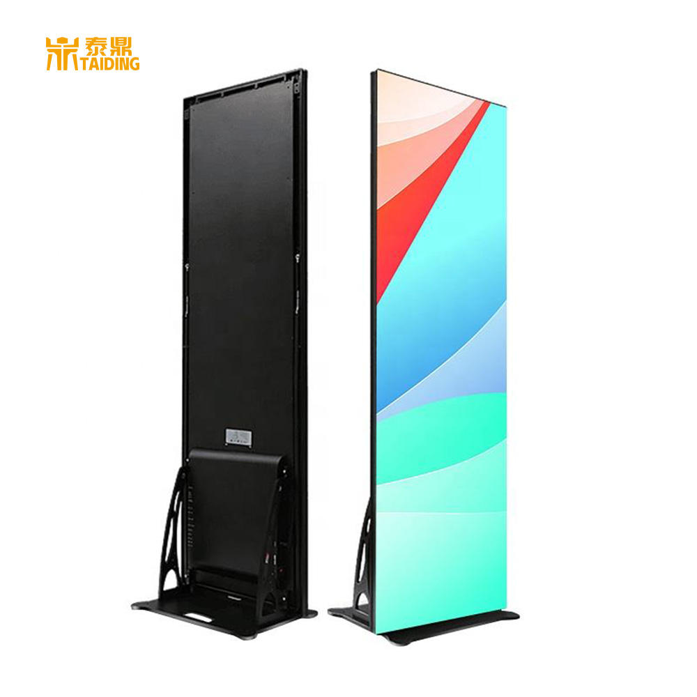 P1.8 P2 P2.5 P1.5 Full Color Waterproof Indoor Outdoor Video Wall LED Screen Display Floor Stand Installation LED Cabinet