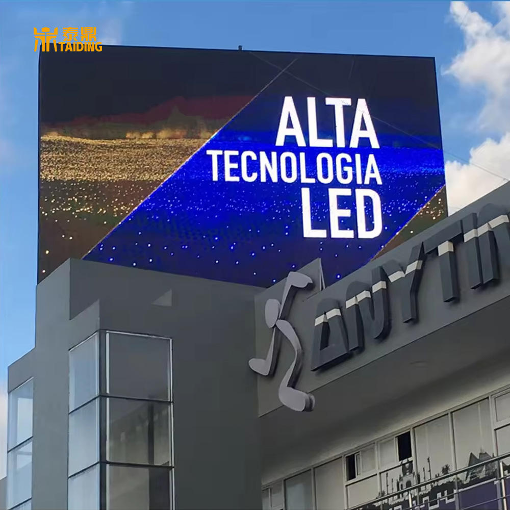 P10 Full Color Led Video Wall Advertising Display High Brightness Electronic Billboard Big Screen Outdoor Tv