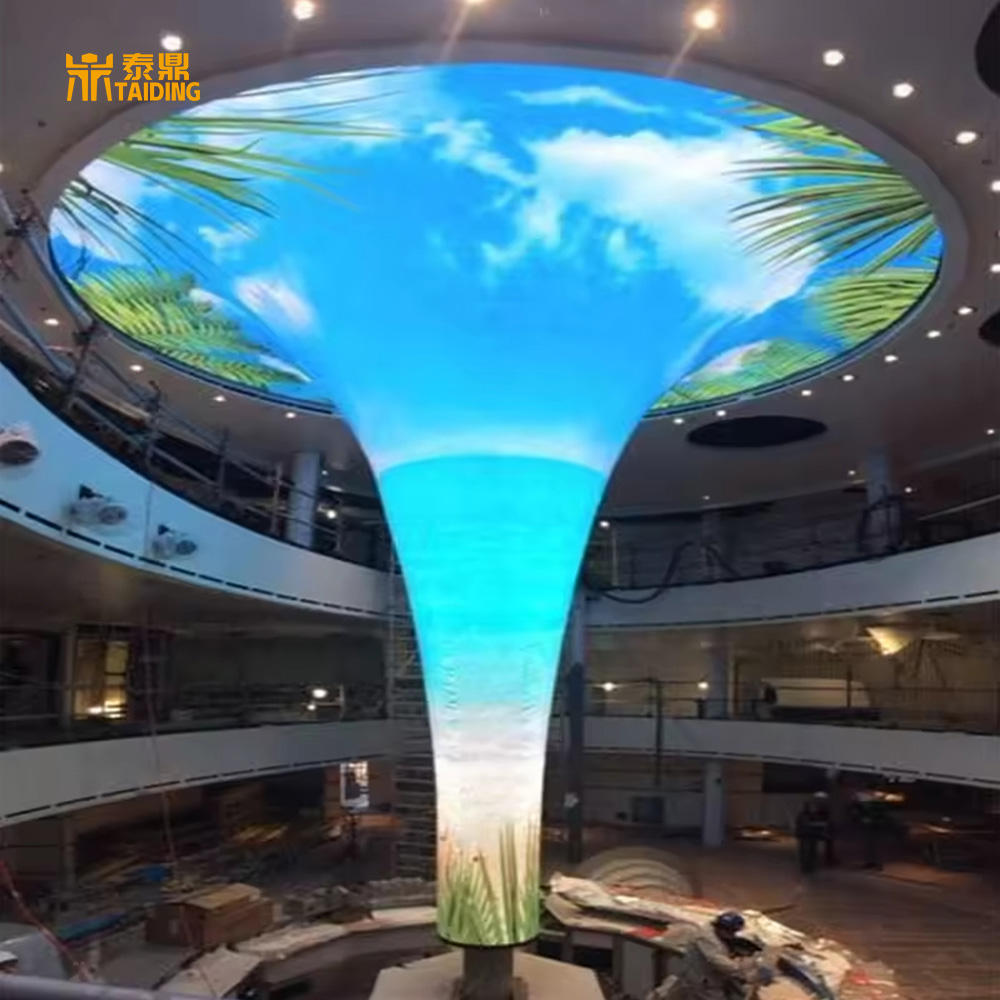 Factory Price Flexible Led Curtain Smart Display Full Color Curved Display Foldable Led Video Screen Panels Soft Led Screen