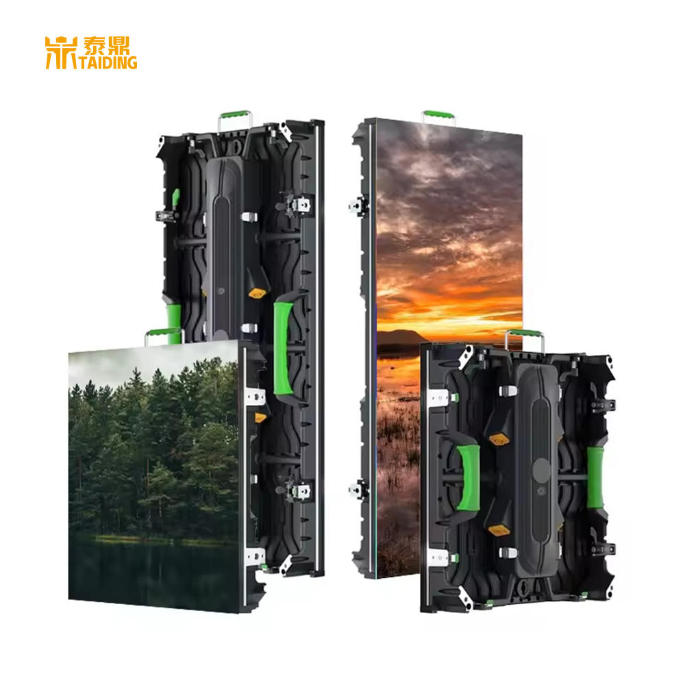 Screen 250250mm Video for P3.91  P4.81 500x1000 45 Degree Curve Cabinet Botai Brightness Events Outdoor P3.91 Led Screen