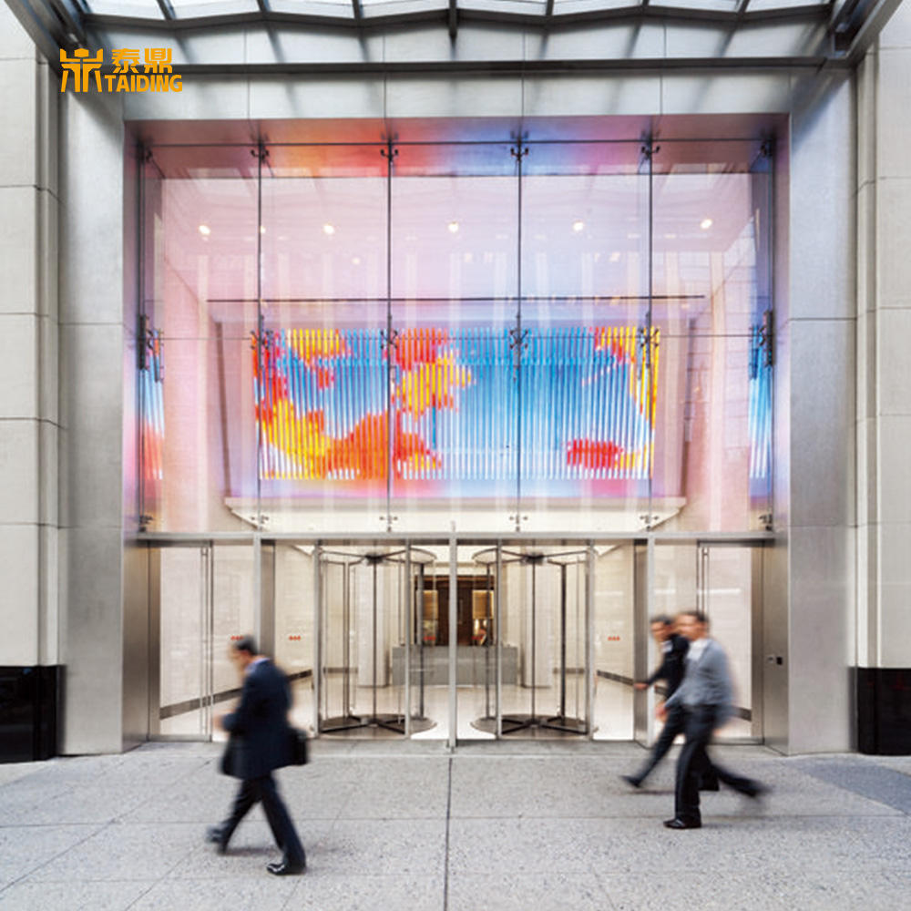 AOT3.91 LED Transparent Screen Glass Window Transparent High Definition Display Screen Shopping Mall Outdoor Advertising Light